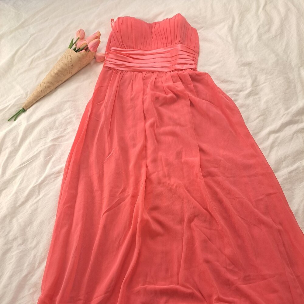 Ever Pretty Elegant Pink Pleated Sleeveless Maxi Dress
